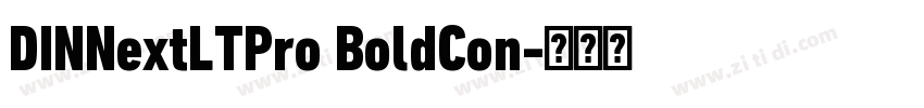 DINNextLTPro BoldCon字体转换